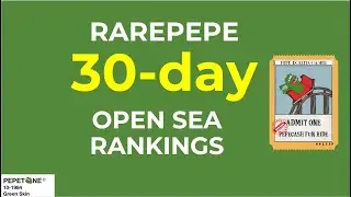 RARE PEPE 30-Day OpenSea Rankings