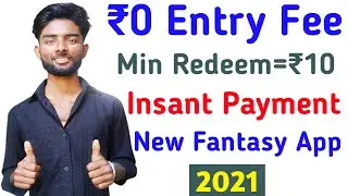 Lastest Fantasy App|Best Ipl 2021 Fantasy App|Insant Paytm withdraw|Use 100% Bonus|Freehit New App.