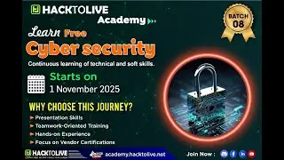 HackToLive Free Learn Cybersecurity Batch 08 Introductory Meeting