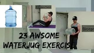 Exercise At Home With 20 litre water jug | full body training | home workout | 23 exercises
