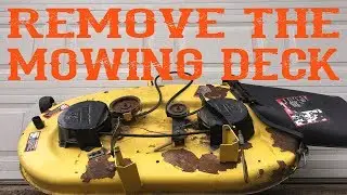 How To Remove The Mowing Deck From a Riding Lawn Mower Tractor