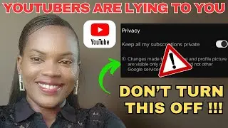 STOP!!! Doing This On YouTube!.. Why This PRIVACY SETTING Won't Boost Your Views. (Here's Proof)