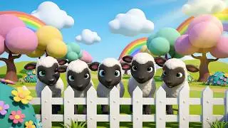 Five Little Lambs Skip Skip Skip | Active Farm Animal Song & Counting Rhyme