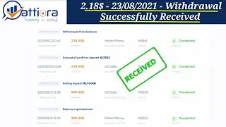 ATTIORA - Best Passive Income Platform ( $200 Deposit and $2.18 Withdrawal Proof )