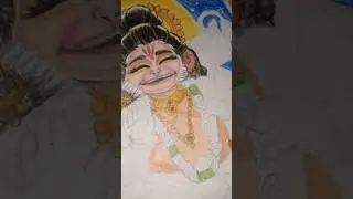 Hanuman ji drawing 💫❤️|Part 3|Crazy arts 20|#shorts #drawing