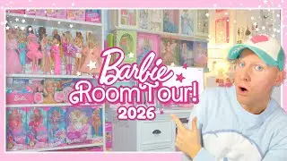 Barbie ROOM TOUR! (2026) My Doll Collection Displayed ♡