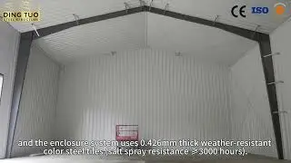 ISO - Certified Prefabricated Steel Garage, Sound - Insulated and Thermal - Insulated for Industrial
