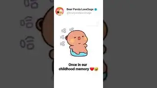 Bachpan 😂😂 | #bearpanda | #bubududu | #peachgoma | #milkmochabear | #viral | #shorts |