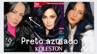 PRETO AZULADO/Koleston 28/+DICAS 💕#cabelopreto #dicas #pretoazulado #video ✨💕