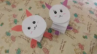 Easy Paper Rabbit Craft for Kids 🐰 | Cute Bunny DIY