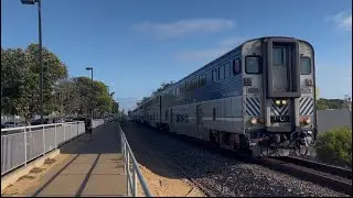 Amtrak 587-06 flies through Encinitas with AMTK 6906 on point of this train. July 06,2025