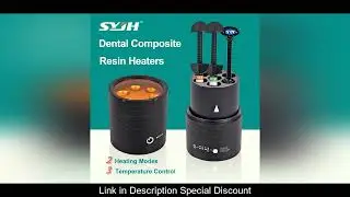 Dental Composite Heater 3 Temperature Control Resin Softener Heater with Light Filter Cover for Resi