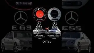 Mercedes Benz E63 vs E55