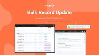 How To Use Bulk Record Update in Shape To Clean and Maintain Your Database - CRM Training