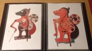 Wayang Rajakaya. Schattenpuppen Figuren Beispiele