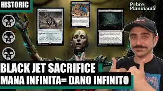 O MELHOR DECK PRETO DO HIST&Oacute;RICO - Mono Black Jet Sacrifice Combo - MTG ARENA -  HISTORIC ECL