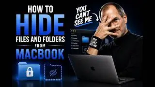 😱 How to hide files and folders from MacBook (No App) #apple #smartphone #hack #tech #iphone #reels 