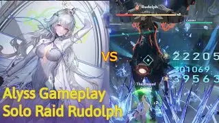 Alyss Solo Actual Gameplay vs. Battle Test Rudolph Raid