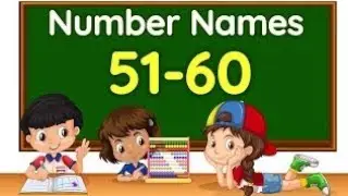 Number names | Number Names 51- 60 | Number spelling | Learn Numbers Names | Numbers 51 to 60 |