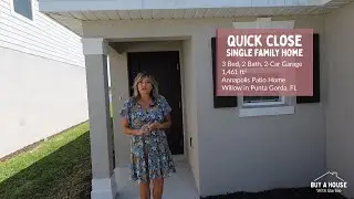 3 Bedroom single family patio home for under $300k in new development (Willow) in Punta Gorda, FL