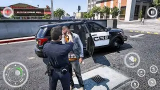 US Police Officer Simulator 3d-Solve parking issues and chase the suspect