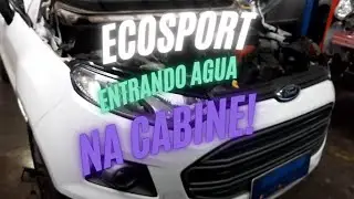 Ecosport entrando muita agua dentro do carro!