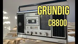 Grundig C8800 Vintage Radio Cassette. 1970's Retro Boombox. Needs Repairs