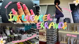 Running Influencer Errands! | Ep: 01 (nails, wax appt, shopping 🌸🤎)