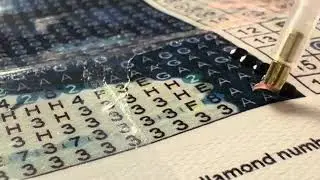 Relaxing Diamond Painting ASMR 💎 Soft Tapping & Placing Sounds