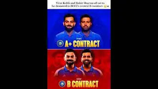 Virat Kohli and Rohit Sharma all set to be demoted to BCCI&rsquo;s central B contract. 😳☠️