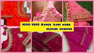1000-1500 range aari work blouse designs 💥simple aari work blousedesigns#aariwork #maggamwork #aari