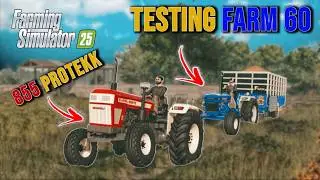 SWARAJ 855 PROTEKK VS FARMTRAC 60 TESTING || 855 PROTEKK DA JALWA || FS25 PUNJABI GAMEPLAY