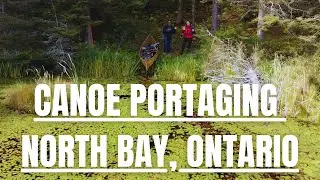 Canoe Portaging in North Bay, Ontario