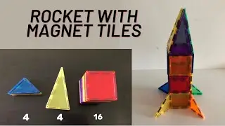 How to build rocket with magnet tiles | Magnet Tricks pt. 4 | Learning and Playing