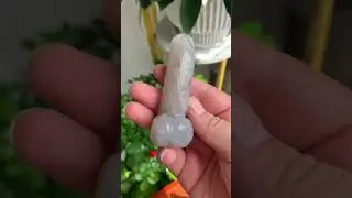 small crystalDildo self standing #rosequartz #crystaldildo #crystalwholesale #bluerosequartz