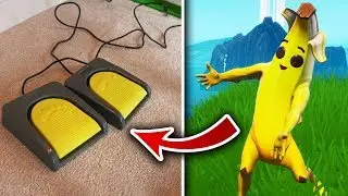 so i played fortnite with 2 foot pedals...