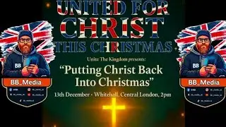 BB_MEDIA-Uk is live tommy robinson event Putting Christ Back Into Christmas from Whitehall ✝️🎄🎅☃️