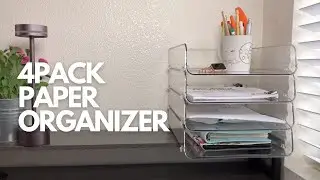 4 Pack Paper Organizer for Desk