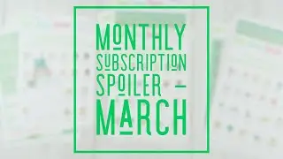 Monthly Sticker Subscription - March Preview