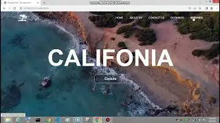 beach landingpage done with html and css. #fyp  #landingpage  #tutorial