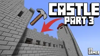 Minecraft Castle Build #Game 6 | Epic Wall & Tower Progress#US Gamer#minecraft #survival