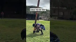 Massive caber toss in vista CA #highlandgames #strongman #kilt