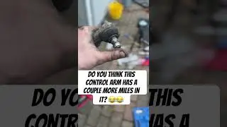 Upper control arm severally worn!