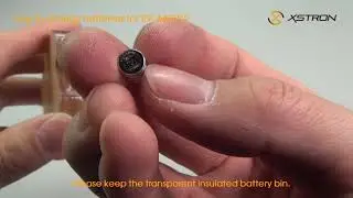 How to change batteries for led acrylic keychain