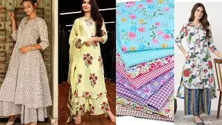 Comfy Palazzo suit design ideas from printed fabric