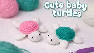 Crochet easy baby turtle 🐢 making video🐢🪡🧶 #rainbowstitch #&ccedil;rochet #handmade