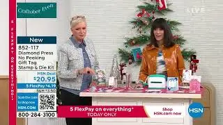 Diamond Press No Peeking Gift Tag Stamp and Die Kit