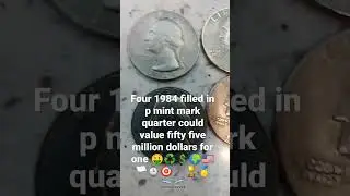 filled in p 84 quarter value fifty five million dollars for one 💲♻️🤑🌍✌️⌚🏳️🇺🇸🏆🥇🗝️
