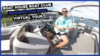 Bennington SX23 Virtual Walkthrough. Boat House Boat Club Lake Geneva. Boathouseh2o.com.