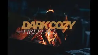Dark Cozy Fireplace Background🔥 Deep Crackling Fire for Sleep, Relax & Study (No Music)
